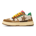 Vintage Style Star-Print Sneakers