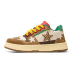 Vintage Style Star-Print Sneakers
